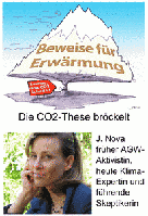 Die Aussage der Graphik oben lautet etwa: Es gibt einen weithin sichtbaren Berg von Beweisen für die Erd-Erwärmung der 1990´er Jahre, aber die These, dass das CO2 daran schuld ist, ist dünn wie ein Fliegenbein und sie bröckelt schon bedenklich - wenn nur die Skeptiker einheitlich Druck machen.