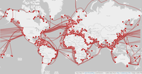 Weltweit verlegte Telekommunikations-Seekabel (Stand 2015)