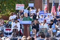Clinton campaigns in Raleigh, North Carolina, October 22, 2016