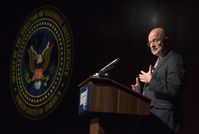 Clapper at the LBJ Presidential Library in 2016