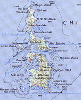 Karte der Chichijima-Inselkette