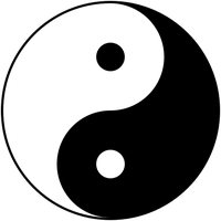 Taiji, das Symbol für „individuelles“ Yin und Yang (Neutralität)