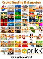 Auf PRIKK kann man unter 39 Crowdfunding-Kategorien wählen. Bild: PRIKK GmbH