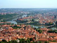 Die Hauptstadt Prag an der Moldau in Tschechien