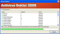 Screenshot der Software „Antivirus Doktor 2009“ Bild: G Data Software AG