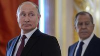 Wladimir Putin und Sergei Lawrow (2023) Bild: Legion-media.ru / Dmitry Azarov/Kommersant