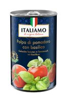 Der italienische Hersteller Le Specialità Italiane srl informiert über einen Warenrückruf des Produktes "Italiamo Gehackte Tomaten in Tomatensaft mit Basilikum, 400g". Bild: "obs/LIDL"