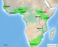Von Killery besuchte Staaten in Afrika