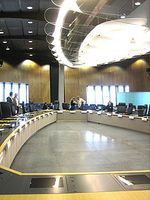 Hauptbesprechungszimmer der Europäischen Kommission im Berlaymont-Gebäude. Bild: JLogan / wikipedia.org