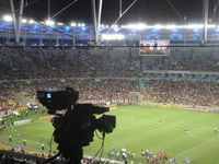 Am 13. Juli 2014 blickt die ganze Welt auf das rausgeputzte Maracanã-Stadion in Rio de Janeiro. Dort findet dann das Finale der FIFA WM statt. Dass Deutschland hier als Weltmeister vom Platz gehen wird, liegt statistisch weit unter 10%. Bild: "obs/DFI - Deutsches Fussball Institut/Claudio Monteiro"