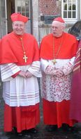 Walter Kardinal Kasper (links) und Godfried Kardinal Danneels