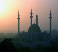 Moschee in Abuja, Nigeria.