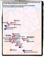 Ausländische Militärstandorte in Deutschland in 2020: Laut §120 Grundgesetz tragen die Steuerzahler die Kosten der Besatzungstruppen.