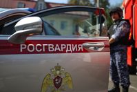 Auf dem Bild: Ein Rosgwardija-Auto bei einer Militärmesse in Krasnodar am 19. August 2022 Bild: Witali Timkiw / Sputnik