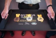 Medaillen der Invictus Games 2017 mit der Aufschrift „I AM“