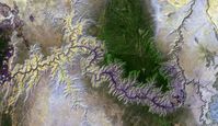 Satelltienbild des Grand Canyon