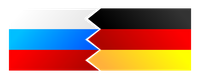 Flagge Russland Deutschland