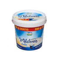 ,,Milchreis classic 800g + 200g" der Marke Weideglück. Bild: "obs/Milchwerke Schwaben eG"