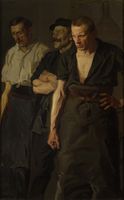 Streik, Gemälde von Stanisław Lentz, 1910 (Symbolbild)