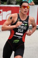 Nicola Spirig beim Weltmeisterschaftsserien-Triathlon in Kitzbühel, 2010