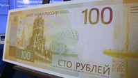 Neu gestalteter 100-Rubel-Schein, vorgestellt am 30. Juni 2022