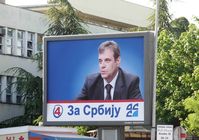 Vojislav Koštunica on election billboard - 2012 Serbian elections