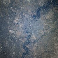 Satellitenaufnahme von Bagdad