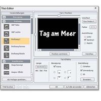 Im Titeleditor können Sie Ihre Filme mit dden gewünschten Titeln versehen