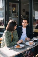 Menschen im Café