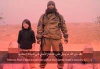 Mutmaßlicher IS-Terrorist bei einer Ermordung von Gefangenen (Symbolbild)