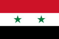 Flagge der Arabischen Republik Syrien