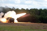 HIMARS M142 (Akronym für High Mobility Artillery Rocket System)