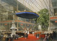 1851: Königin Victoria eröffnet die Weltausstellung (Expo) in London im Kristallpalast