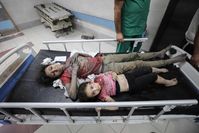 Verwundete Palistinenser in der überfüllten Notaufnahme des Al-Shifa-Krankenhaus (2023)