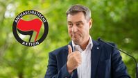 Markus Söder rutscht nach links.