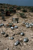Nicht explodierte Streumunition liegt in Massen auf Feldern und Wegen. Bild: John Rodsted