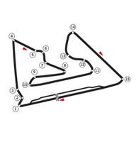 Streckenplan Großer Preis von Bahrain