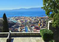 Blick auf den Hafen von Rijeka