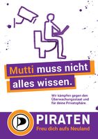 Wahlplakat Piratenpartei