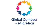 Global Compact for Safe, Orderly and Regular Migration: Von der UNO für Öffentlichkeitsarbeit im Zusammenhang mit dem Vertragsabschluss verwendetes Logo