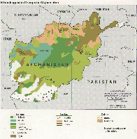 Vereinfachte Darstellung der Siedlungsgebiete der größten ethnischen Gruppen Afghanistans