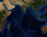Indischer Ozean: Meeresspiegel steigt an. Bild: Reto Stockli/NASA Earth Obs.