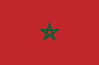Flagge vom Königreich Marokko