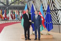 Ilham Aliyev (rechts) (2018), Archivbild