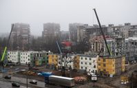 Neue Wohngebäude werden in Mariupol gebaut, 27. Dezember 2022 Bild: Waleri Melnikow / Sputnik