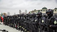 Tschetschenische Militärangehörige. (Aufnahme vom 25. Februar 2022) Bild: Legion-media.ru / SNA