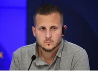 Adrien Bocquet nimmt an einer Pressekonferenz in Moskau am 3. August 2022 teil. Bild: NINA SOTINA / Sputnik