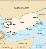 Karte des Jemen