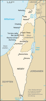 Karte von Israel Bild: de.wikipedia.org