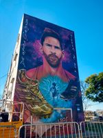 "Mural Otra Galaxia" de Messi en Rosario